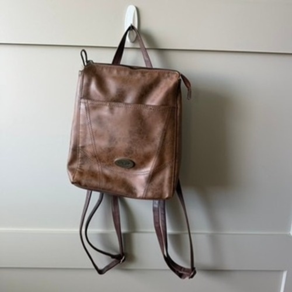 B.O.C. Born Concept Backpack Purse Women Small Brown Travel Faux Leather